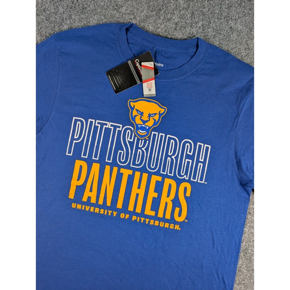 Pittsburgh Panthers Captivating T Shirt Mens Medium Blue University of Pittsburg